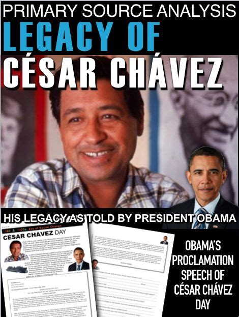 The Legacy of Cesar Chavez Primary Source Analysis + Distance Learning ...