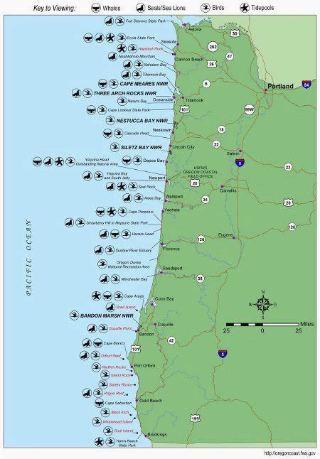 Map Of Bandon Oregon Map Of Oregon Coast State Parks Secretmuseum