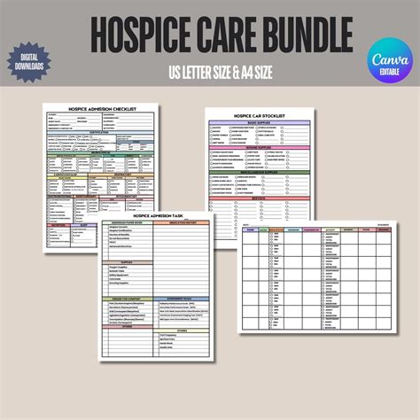 Hospice Care Organizer For Hospice Nurse Hospice Admission Form Patient Sheet For Hospice