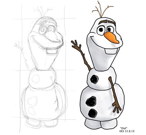 Olaf Frozen Drawing at PaintingValley.com | Explore collection of Olaf ...