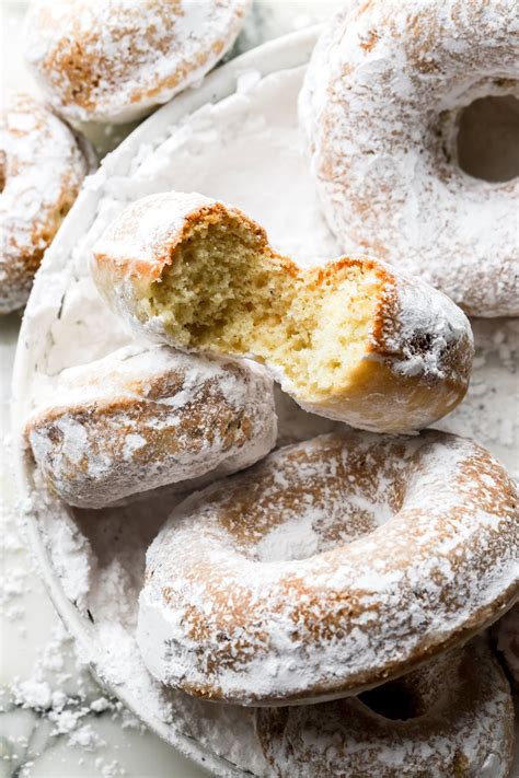 Powdered Sugar Donuts Baran Bakery