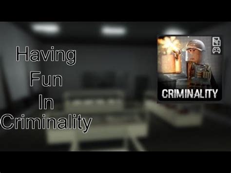 Having Fun In Criminality Roblox Criminality Youtube