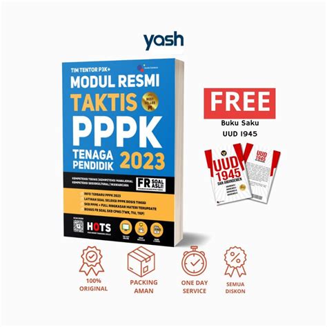 Jual Buku Pppk 2023 Modul Resmi Taktis Pppk Tenaga Pendidik 2023 Fr