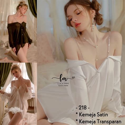 Jual Sexy Lingerie Kemeja Transparan Baju Tidur Sexy Lingerie Wanita