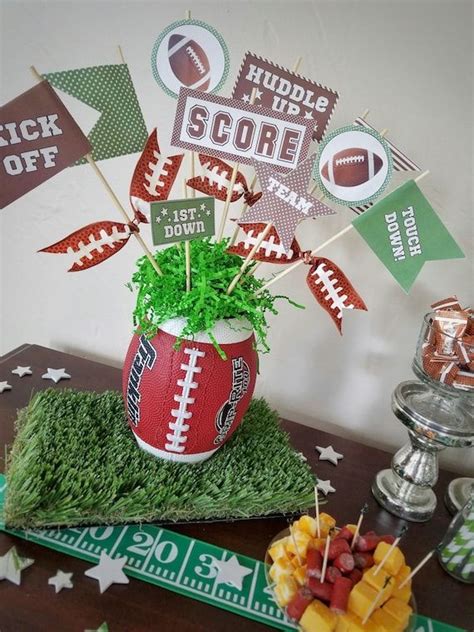 Football Centerpieces Football Party Decorations Football Theme Party