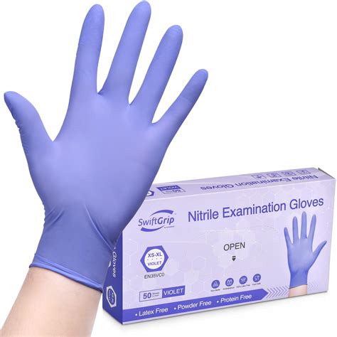 MedPride Guantes De Examen De Nitrilo Sin Polvo Medianos Caja 100