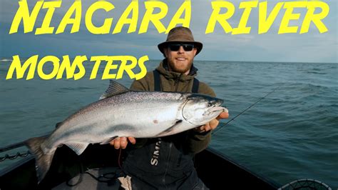 Jigging For MONSTER CHINOOK SALMON On The Niagara River April YouTube