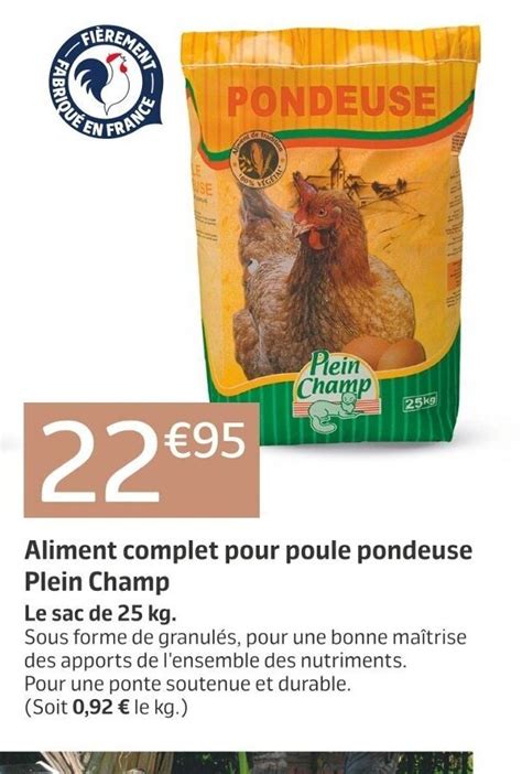 Promo Aliment Complet Pour Poule Pondeuse Plein Champ Chez Jardiland