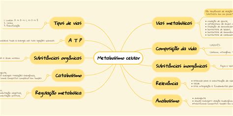 Metabolismo Celular Mindmeister Mapa Mental