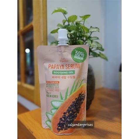 EVER ORGANICS PAPAYA SERUM SOOTHING GEL 150ML Lazada PH