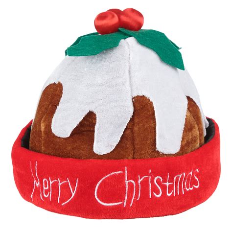 Xmas Pudding Hat Novelty Santa Festive Hats Christmas Panto Xmas Ebay