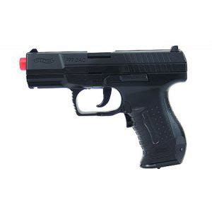 Electric Walther P Pistol Black Fps Airsoft Gun High Speed Bbs