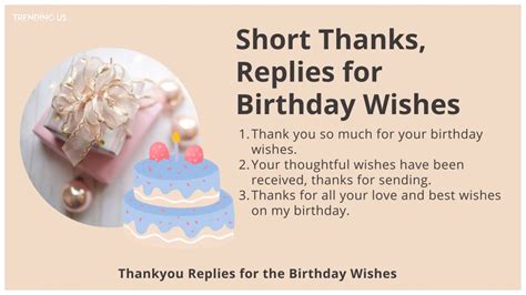 Best Thank You Replies For Birthday Wishes