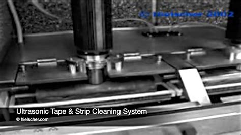 Ultrasonic Tape Cleaning System Tcs For Inline Cleaning Of Tape