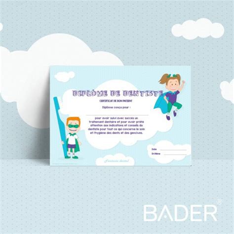 Diploma del Buen Paciente en Francés BADER DENTAL baderdental mx