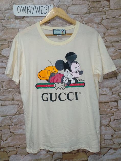 Gucci X Disney Micky Mouse Shirt Men S Fashion Tops Sets Tshirts