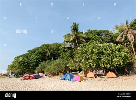 Bolinao, Philippines - April 14, 2017: People Camping at Patar White ...