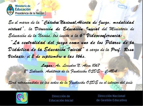 Dirección Provincial de Educación Inicial Videoconferencia La