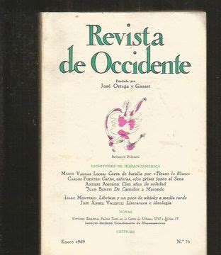 Libro Revista De Occidente Numero Escritores De Hispanoamerica