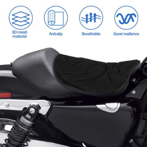 Motorcycle Seat Cushion Non Slip Air Mesh Motorbike Seat Pad With Ampua Ebay