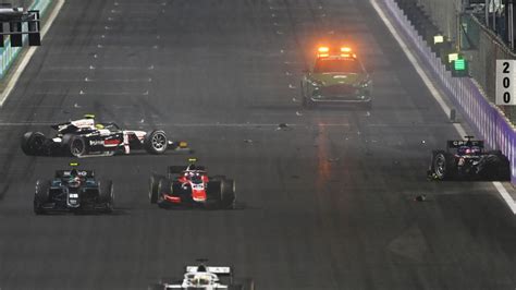 Two drivers hospitalised in Formula 2 crash at Saudi Arabian Grand Prix