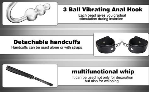 Amazon BDSM Bondage Kit Vibrating Anal Hook With Whip Slave