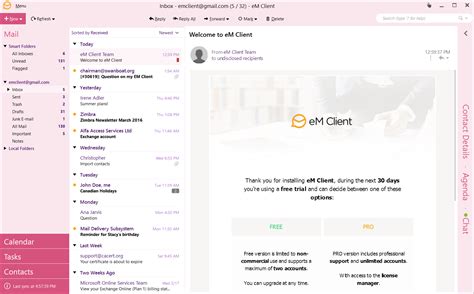 em client  email tools software   mac pc