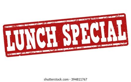 Lunch Special Grunge Rubber Stamp On Stock Vector Royalty Free