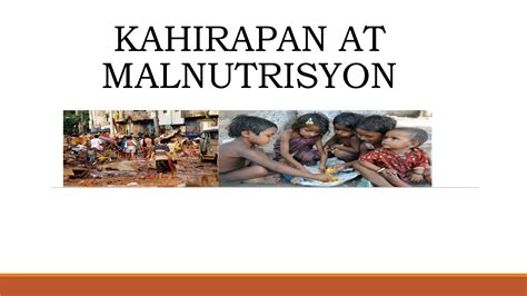 Solution Kahirapan At Malnutrisyon Studypool