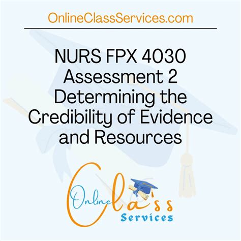 NURS FPX 4030 Assessment 2 Determining The Credibility Of Evidence And