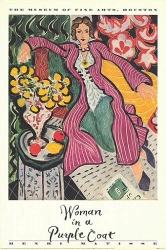 Woman In A Purple Coat 1937 Henri Matisse Kunst Raq Henri