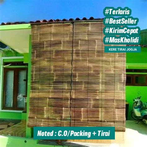 Jual Kere Tirai Bambu Wulung Terlaris Di Jogja NB Packing Tirai