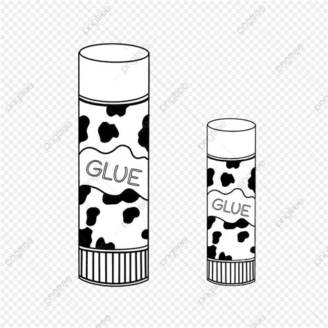 Glue Stick Hd Transparent Cow Pattern Glue Stick Clip Art Stick