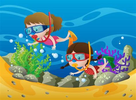 Kids Underwater Vector Art, Icons, and Graphics for Free Download