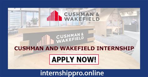 Cushman And Wakefield Internship Application Program