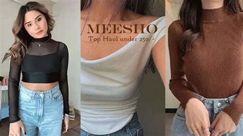 Meesho Top Haul Prettiest Meesho Tops Try On Haul Starting Just For