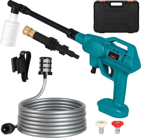 Portable Cordless High Pressure Washercleanercar Washer Gun Compatible With Makita 18v Battery