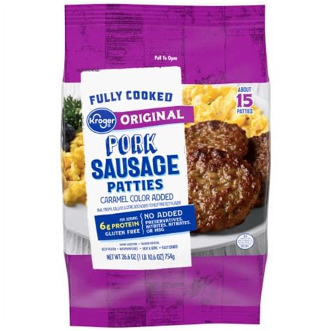 Kroger Original Pork Sausage Patties 26 6 Oz Fred Meyer