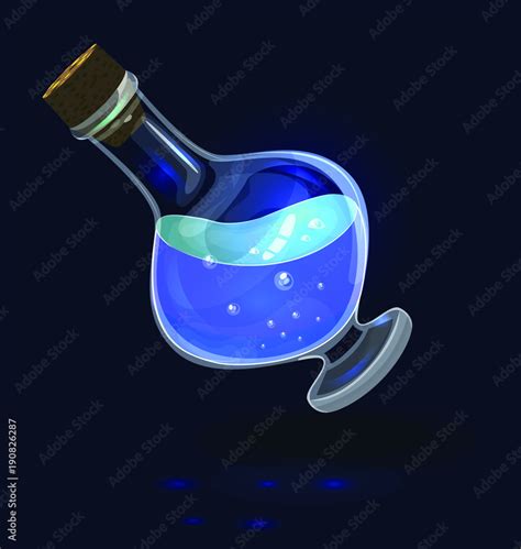 Isolated Magic Bottle Icon For App User Interfase Bright Lightning