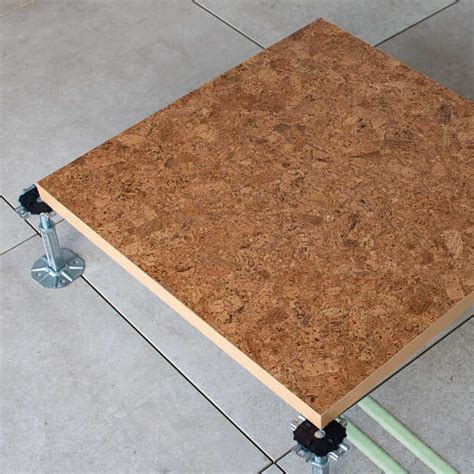 Cork Raised Access Floor Tile NEWFLOOR Lightweight Recyclable