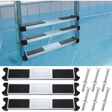 Pcs Marches Pour Chelle Piscine En Acier Inoxydable P Dale D Chelle