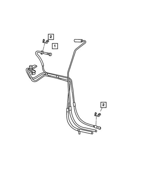 Fuel Lines For 2005 Jeep Wrangler OEM Mopar Parts