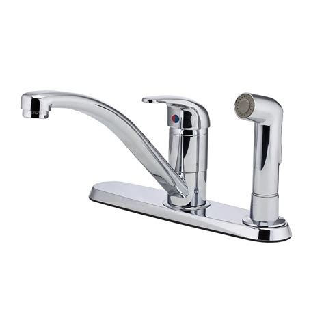 Pfister Single Control Kitchen Faucet With Spray In Polished Chrome