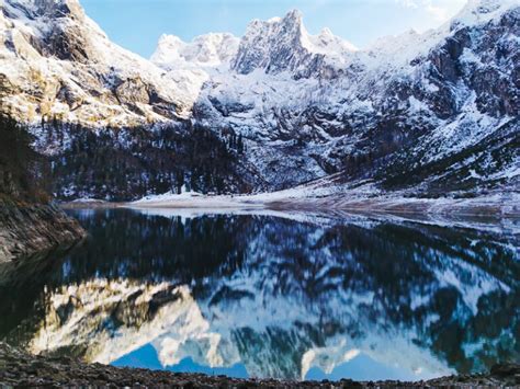 Imposant Eine Wanderung Zu Den Gosauseen Im Winter