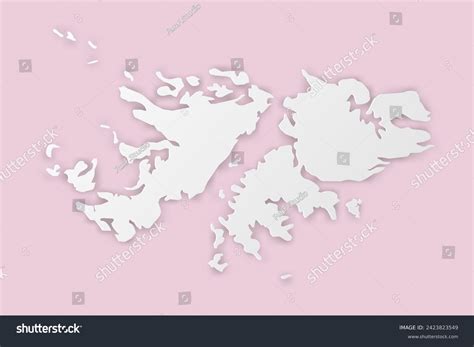 Falkland Islands Map World Map International Royalty Free Stock