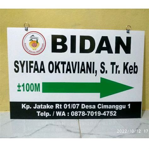 Jual Acrylic Plang Papan Nama Dokter Bidan Sekolah Plang Praktek Sign