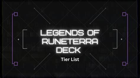 Legends of Runeterra Deck Tier List, All Characters Ranked - BigBen Center