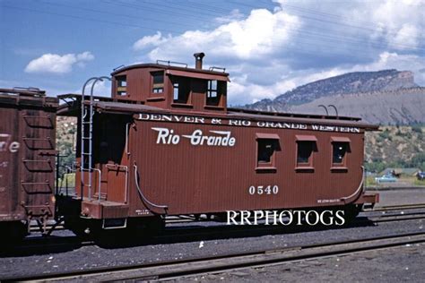 RR PRINT DENVER & RIO GRANDE WESTERN DRGW NARROW GAUGE WOOD CABOOSE ...