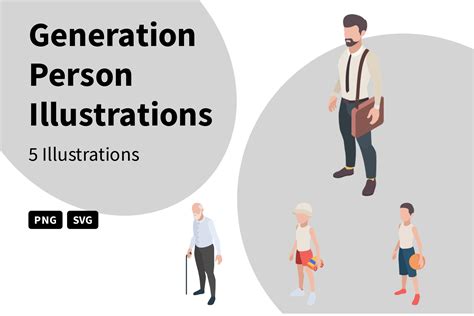 premium generation person illustration pack  people illustrations