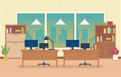 Office Background for Virtual Meeting 1396703 Vector Art at Vecteezy